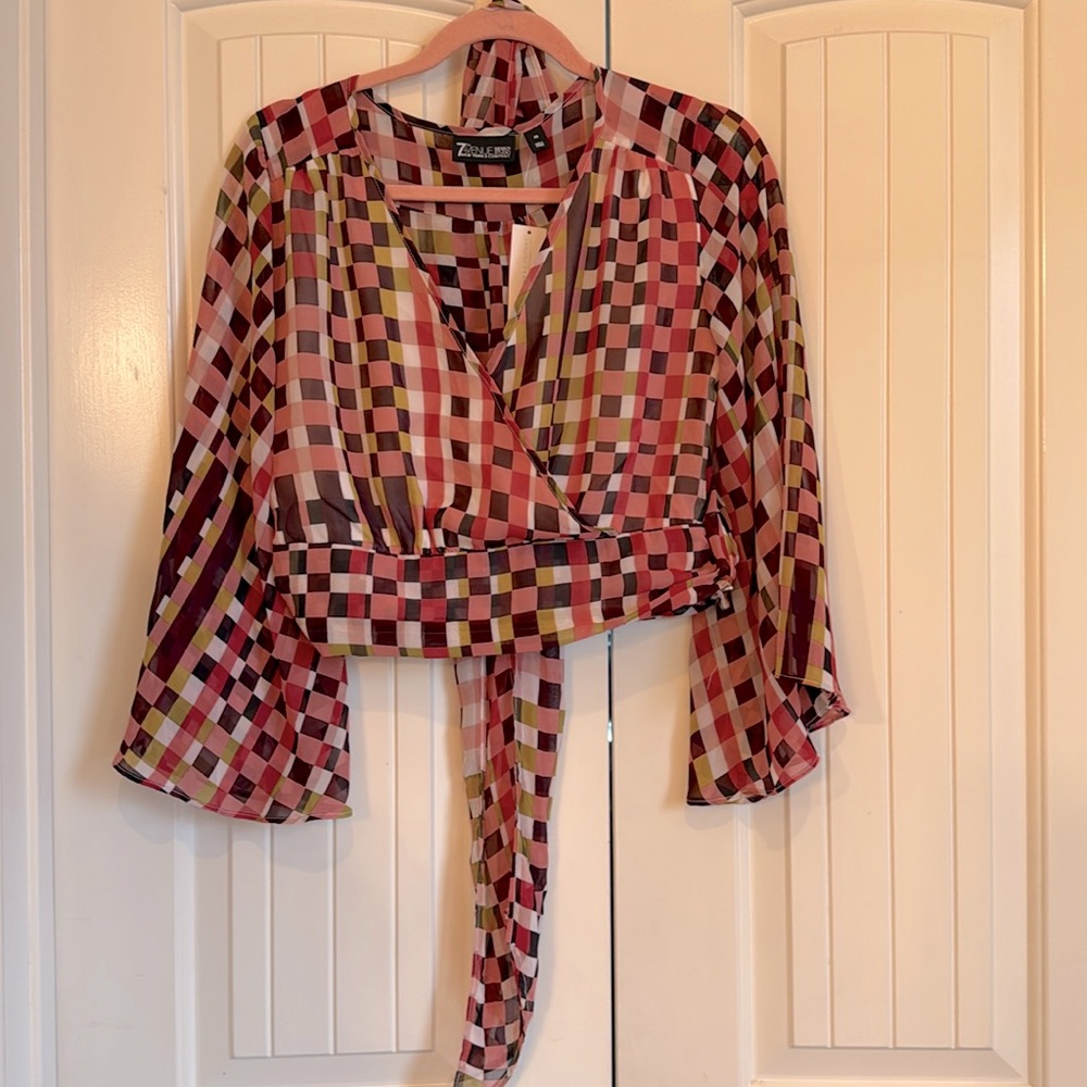 New York & Co 7th Avenue Wrap Blouse
